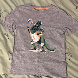 Caribbean Joe Gray Dinosaur Sports Kids T-Shirt